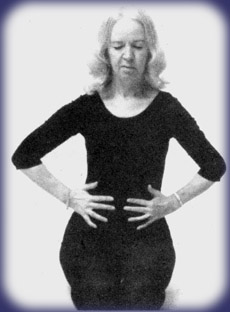 Eugenia shows breathing with diaphragm