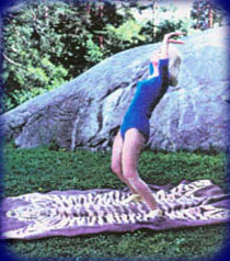 Eugenia in Step 13 of The Moon Salutation.