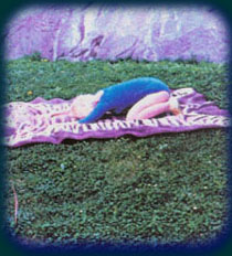 Eugenia in Step 6 of The Moon Salutation.