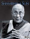 The Dalai Lama on the cover of Shambala Sun.