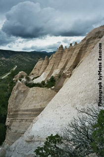The mysterious Tent Rocks outside of Albuquerque. Photograph by Mette Enstrom, Stockholm.